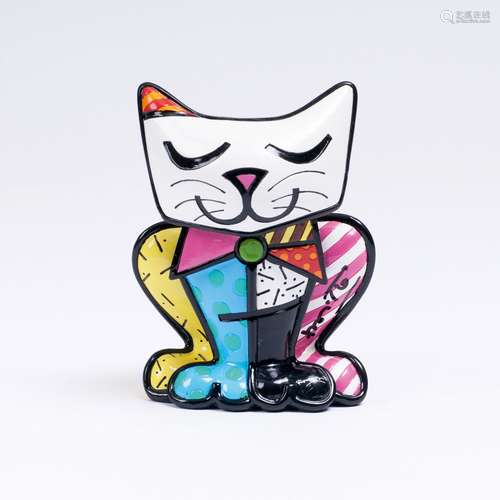 Romero Britto (Recife 1963). Cat 'Squeaki'.