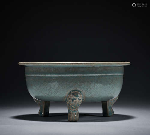 Ru Kiln Incense Burner, Song Dynasty