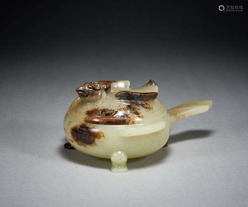 Exquisite Hetian jade fumigation stove, Han Dynasty