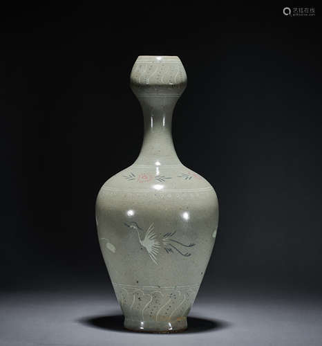 Song Dynasty Korean Crane Garlic Bottle