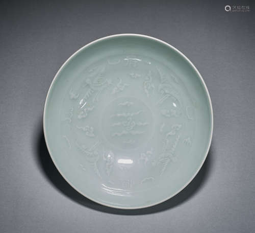 Celadon plate in Song Dynasty of China