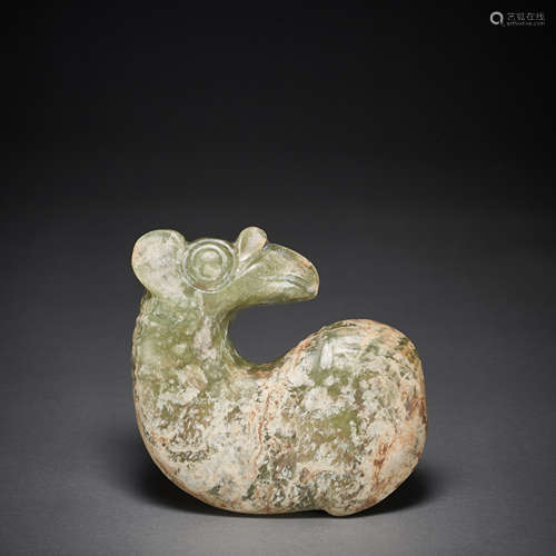 Ancient Hetian Jade Phoenix Birds in China