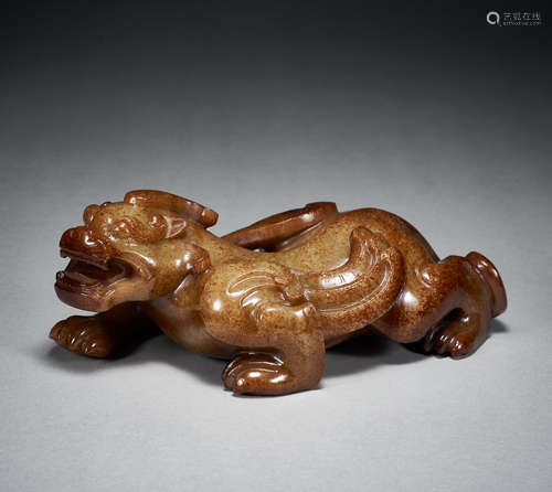 Hetian Jade Beast in Han Dynasty