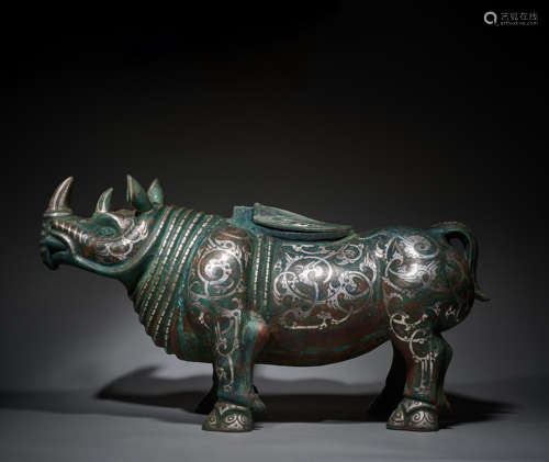 Rare huge gold and silver cattle, Han Dynasty, China