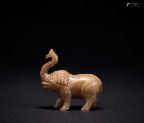 Ancient Hetian Jade Elephant in China