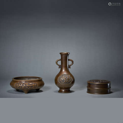 A group of exquisite oven bottle boxes, Qing Dynasty