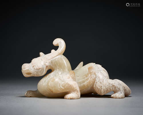 Hetian Jade Beast, Han Dynasty