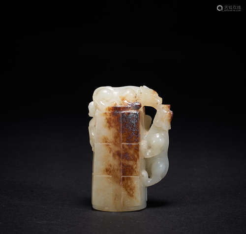 Ancient Chinese Hetian Jade Handle Pieces