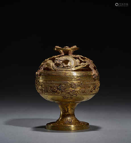 Exquisite pure gold fumigator, Han Dynasty