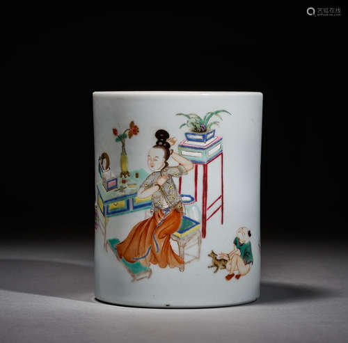 Chinese character pen holder in Qing Dynasty