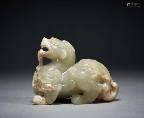 Hetian Jade Beast in Han Dynasty