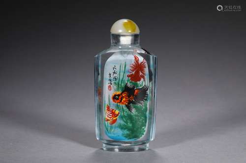 A INSIDE PAINTING SNUFF BOTTLE