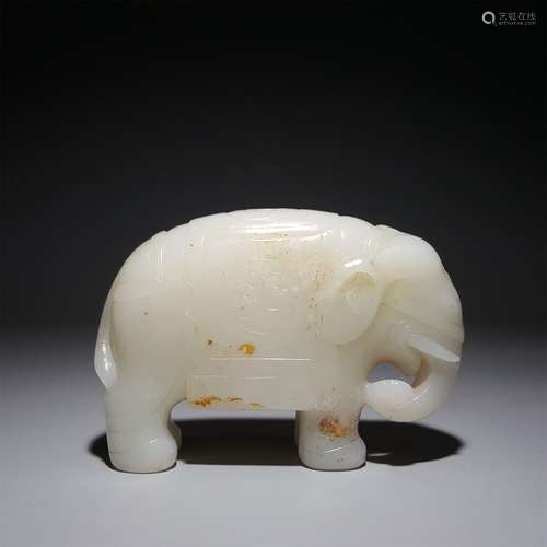 A HETIAN JADE ELEPHANT