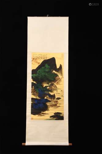 A CHINESE PAINTING LANDSCAPE