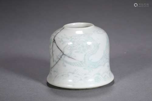 A QING DYNASTY DRAGON WATER POT