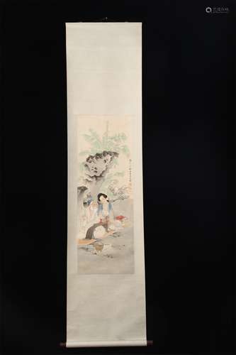 A CHINESE PAINTING FIGURE