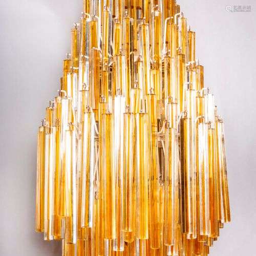 Pablo VENINI, (1895-1959) pour Murano, attribué à, lustre à ...