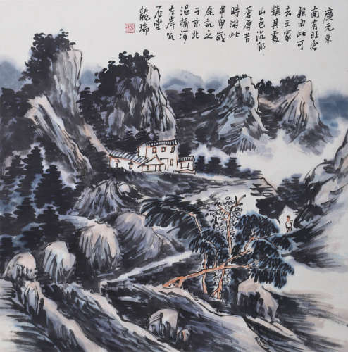 龙瑞 山水 纸本立轴