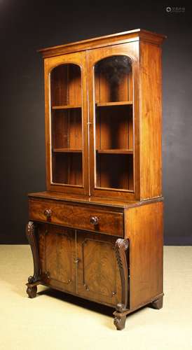 A Fine Victorian Mahogany Secrètaire Bookcase of good rich c...