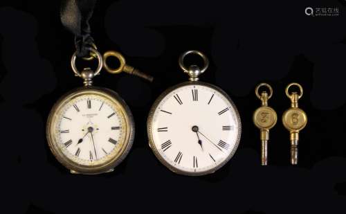Two Pocket Watches: A Swiss-Made Silver Watch with engraved ...
