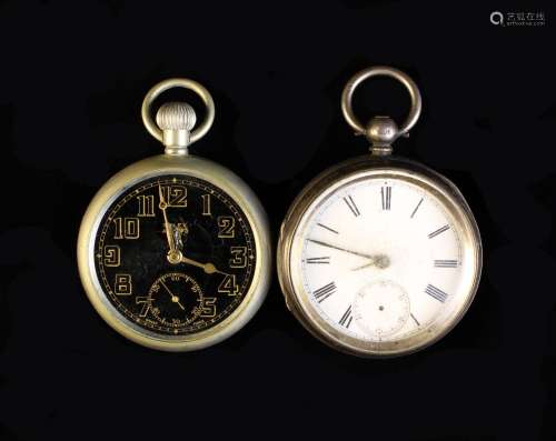 Two Gentleman's Pocket Watches (A/F): A Rolex G.S. Mark II B...