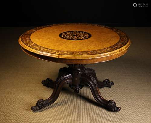 A Fine Marquetry Loo Table.