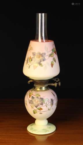 A 19th Century Burmese Glass Oil Lamp.