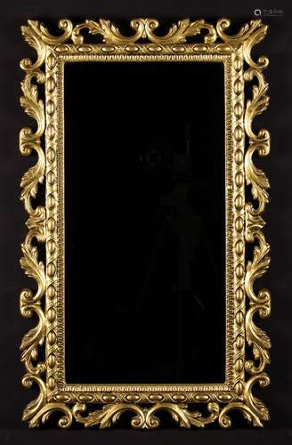 A Modern Rectangular Wall Mirror in a decorative gilt frame ...