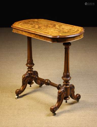 A Victorian Figured Walnut Centre/ Occasional Table.