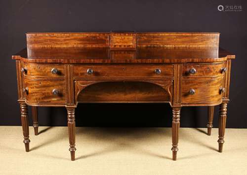 A Fine 19th Century Mahogany Break-front Sideboard in the ma...