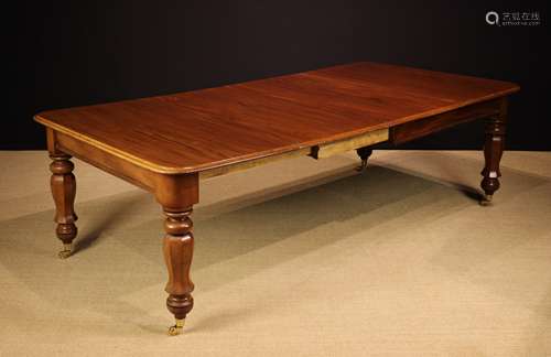 An Early Victorian Mahogany Extending Dining Table of handso...