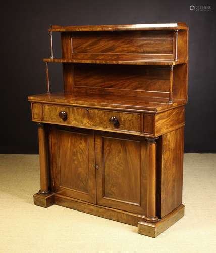 A Fine Mid 19th Century Flame Mahogany Chiffonier with Secrè...