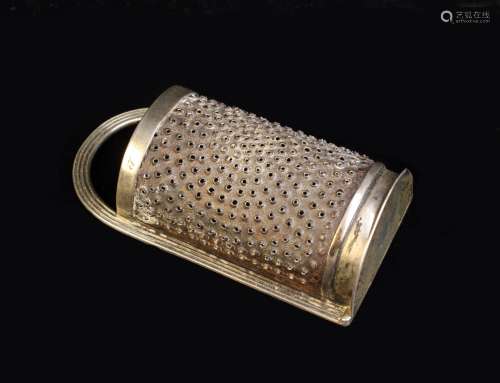 A Silver Nutmeg Grater by Matthew Linwood with Birmingham As...
