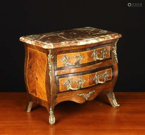 A 19th Century Miniature Commode in the Louis XV Style.