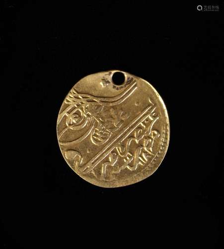 A 1720's Turkish Ottoman Empire Selina III Gold ½ Zeri Mahbu...