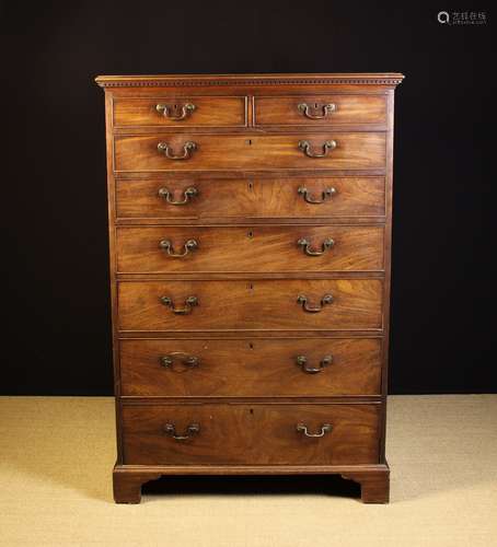 A George III Mahogany Tallboy, possibly Irish.