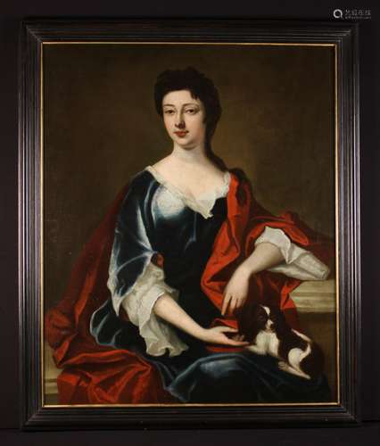 A Large Late 17th/Early 18th Century Oil on Canvas: Half Len...