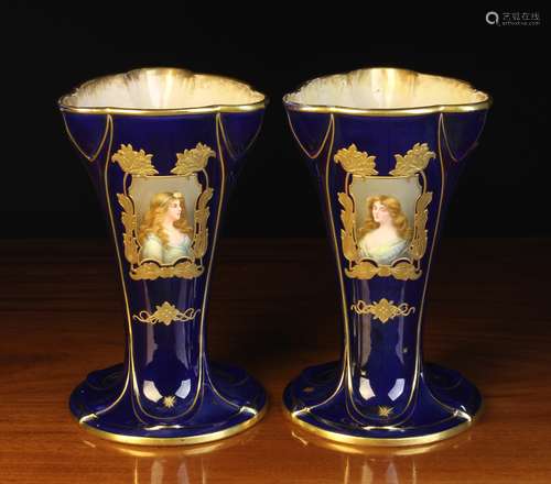 A Pair of Art Nouveau Royal Bonn Vases.