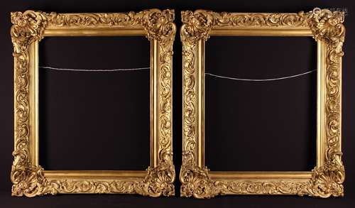 A Pair of Fine 19th Century Moulded Gilt Picture Frame richl...