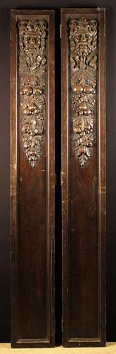 A Pair of 19th Century Decorative Doors of tall, slim propor...