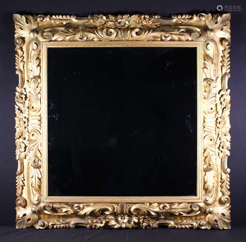 A 19th Century Gilt Framed Wall Mirror.