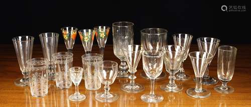 A Small Group of 19th Century & Later Glass including three ...