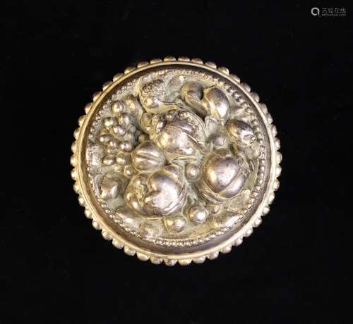 A Fine Elkington & Co Silver Plated Door Knob elaborately ca...