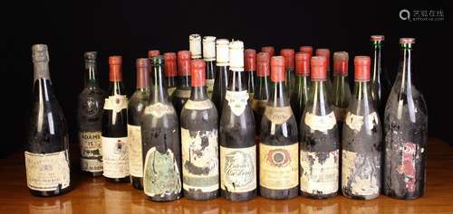 Twenty-Six Bottles of Wine: 4 bottles Vintage 1969 Chateaune...