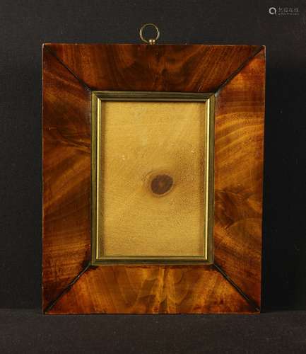 A 19th Century Bevelled Flame Mahogany Veneered Picture Fram...