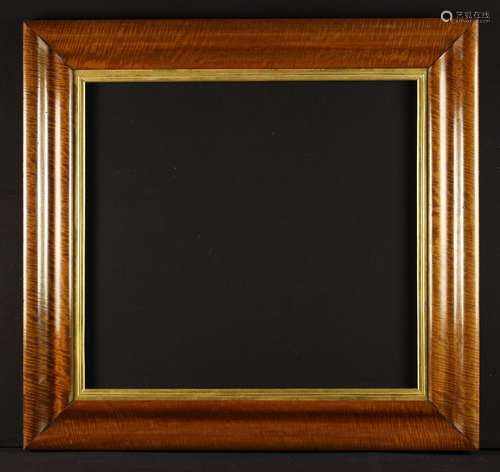 A 19th Century Moulded 'Tiger' Mahogany Picture Frame with r...