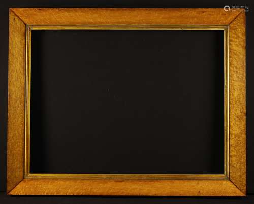 A Large 19th Century Bevelled Birds-eye Maple Picture Frame ...