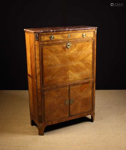 A 19th Century Continental Tulipwood Veneered Escritoire.