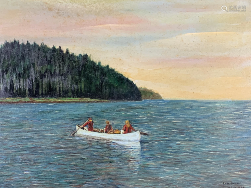 A. Lamarche, Oil On Canvas, Lake Ontario