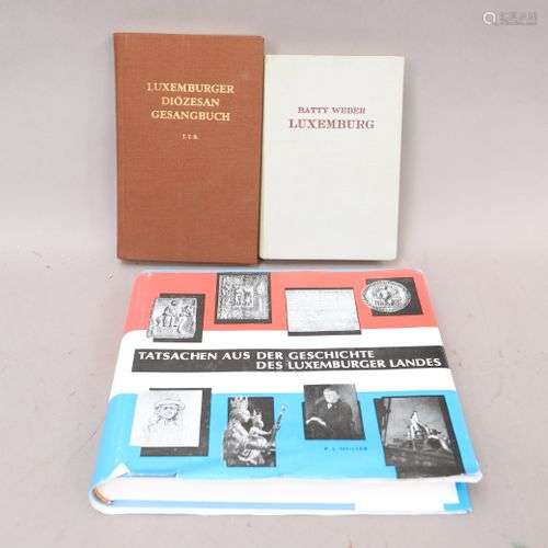 Lot de 3 volumes sur le LUXEMBOURG - OUVRAGES en langue ALLE...